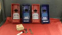 MAN CAVE BEER ITEMS - (4) NEW WALL MOUNT BOTTLE OPENERS W/ CAP CATCHER
