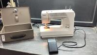 KENMORE SEWING MACHINE + LOCK BOX