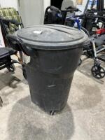 Plastic trashcan