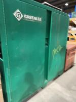 Green line double steel cabinet