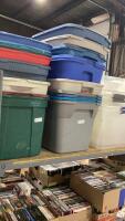 SHELF #13 - A WHOLE LOT OF TOTES - NO LIDS