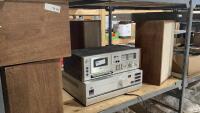 SHELF #11 - JVC AMP, REALISTIC TAPE DECK, (4) SPEAKERS