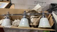 SHELF #7 - LIGHT FIXTURES - VANITY LIGHTS , CHANDELIER TYPE LIGHT,