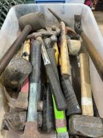 Tub of hammers and mallets