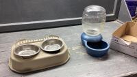 PET FEED DISHES AND WATERER