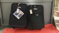 (2) NEW JETLINER ROLLING CARRY-ON SUITCASES