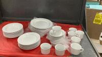 WHITE PORCELAIN DISH SET - "CULINARY ARTS"