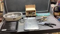 TRAY, ELECTRIC GRILL, BROILER PAN, ASSORTMENT OF KNIVES