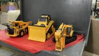 (3) "CAT" TOYS - EXCAVATOR, DUMP TRUCK, AND DOZER