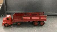 SOLID METAL SEMI TRUCK & HAY WAGON - W YANDOTTE TOYS