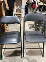 Package of five folding chairs