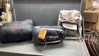 (2)CABELA&rsquo; CAMP PILLOWS, HOTCORE SLEEPING BAG + SMALL PET BACKPACK