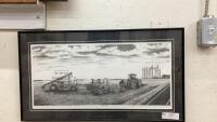 "APPRECIATION' HARVEST TIME BLACK & WHITE PICTURE - CARLA J YACK