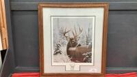 "TOP BUCK" PRINT - S. TANS....NICE FRAME