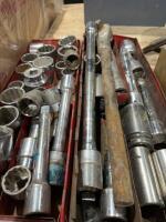 Heavy three-quarter inch drive socket and ratchet sets