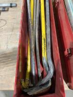 Toolbox of prybars and gooseneck
