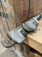 Two rigid aluminum pipe, wrenches