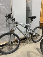 Silver mountain bike