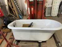 Antique cast-iron bathtub