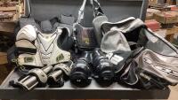 TPS HOCKEY BAG WITH ASSORTED HOCKEY PROTECTIVE GEAR