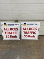 4 big country speed signs