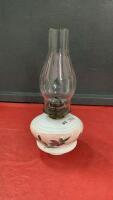 14" OIL LAMP W/ WHITE BASE