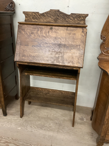 OAK DROP FRONT SECRETARY DESK