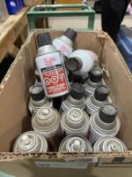 Cans of clean flow starting liquid