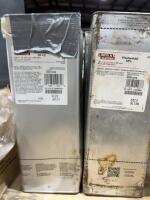 Four cans of Lincoln welding rod