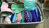 LARGE TOTE OF FLANNELS & FLEECE