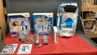 WII CONSOLE W/ DANCE DANCE REVOLUTION MATS