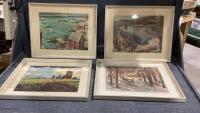 (4) FRAMED PRINTS