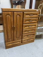 ARMOIRE/DRESSER. MATCHES BED LOT 394