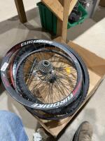 Box of bicycle parts