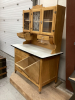 HOOSIER CABINET. FLOUR BIN. SUGAR BIN. TIN TOP - 2