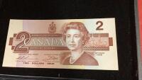 1986 CANADA $2 BILL