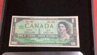 CANADA 1967 CENTENNIAL $1 BILL - NO SERIAL NUMBER