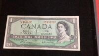 1954 CANADA $1 BILL