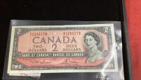 1954 CANADA $2 BILL