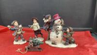 SNOWMAN & CHILDREN DECORATION