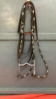 FANCY BRIDLE W/ SILVER ACCENTS AND CURB BIT
