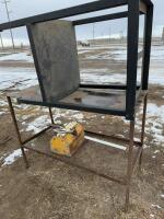 Steel shelving and magnet