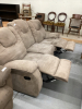 3-SEATER COUCH W/RECLINING END CHAIRS - 2