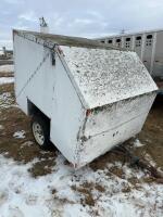 Small single axle Clam trailer
