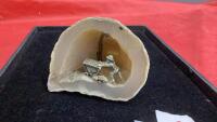 SMALL GEODE W/ MINER