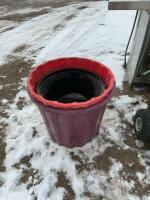 Three planting tubs