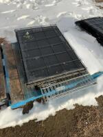 Two large pet kennels and puppy corral