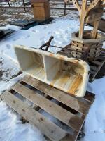 Cast-iron double sink