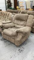MICROSUEDE RECLINING ARM CHAIR
