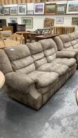 MICROSUEDE RECLINING COUCH